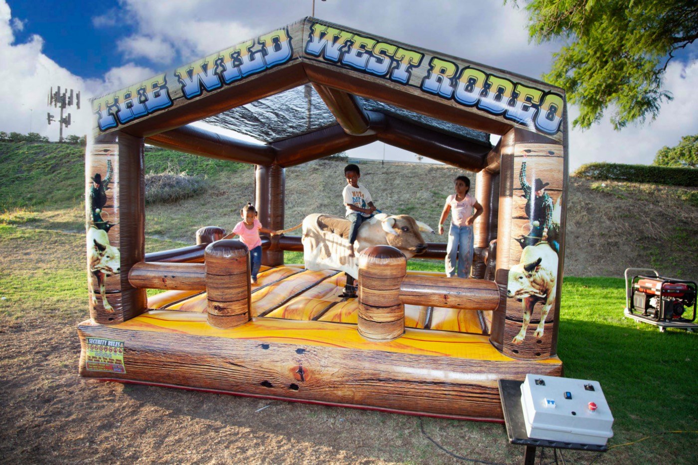 The Wild West rodeo mechanical bull