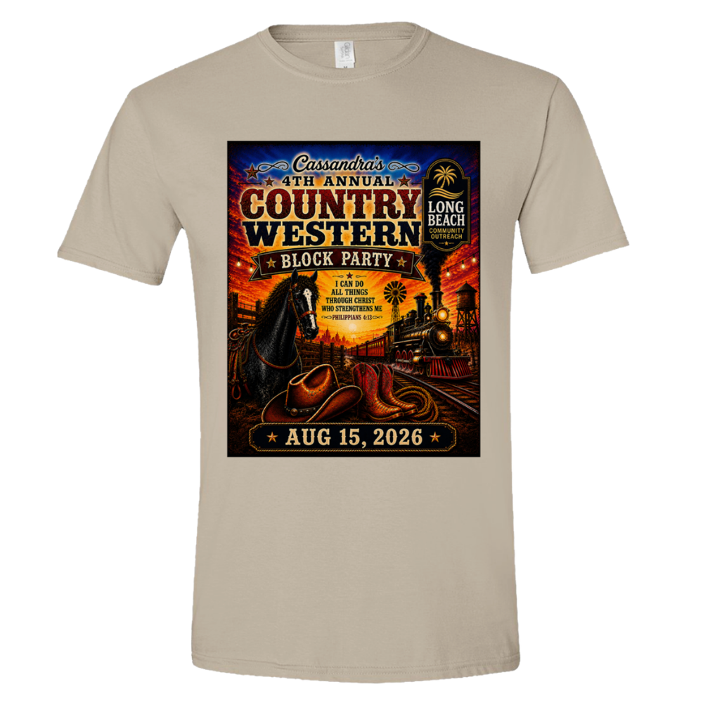 Cassandra's 4th Annual Country Western Block Party T-shirt